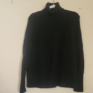 L.L. Bean Women's Classic Black Cowl Neck Sweater